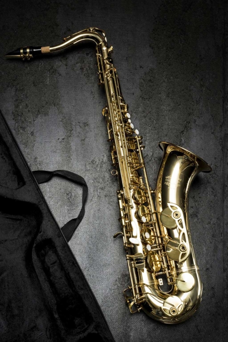 Musikinstrument Saxophone Nahaufnahme